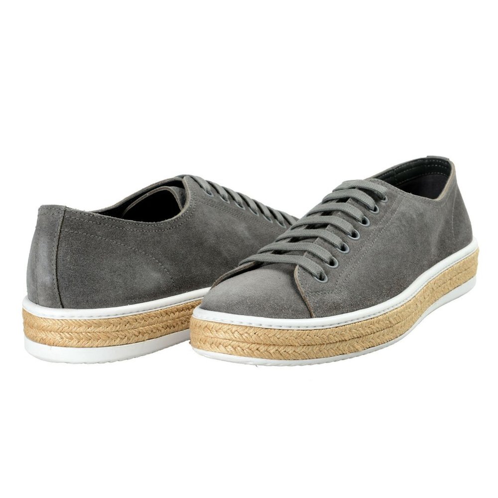 Prada Gray Suede Sneakers - Picture 8 of 8